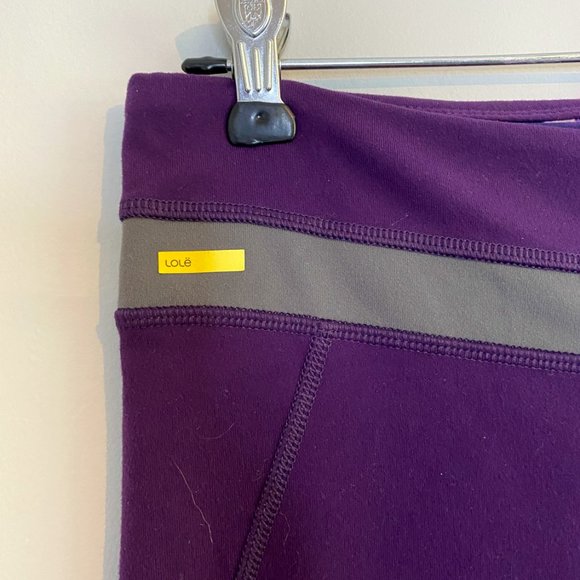 🌿 Lole | Purple and Grey Yoga Pants - Picture 3 of 4